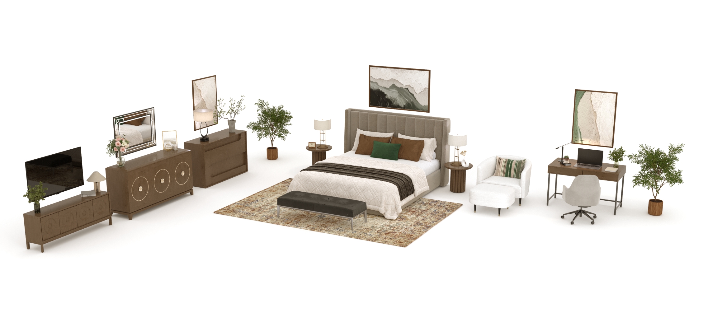 Transitional virtual staging style