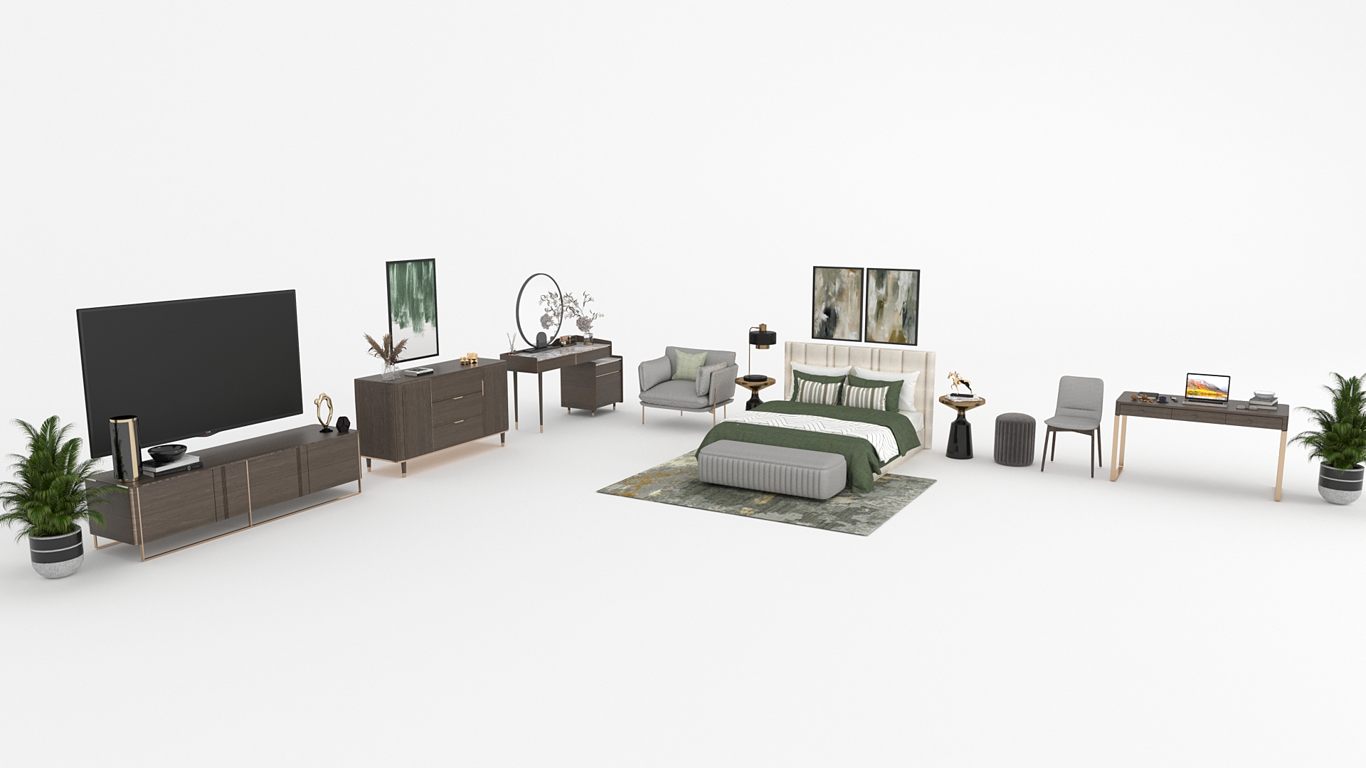 Contemporary virtual staging style