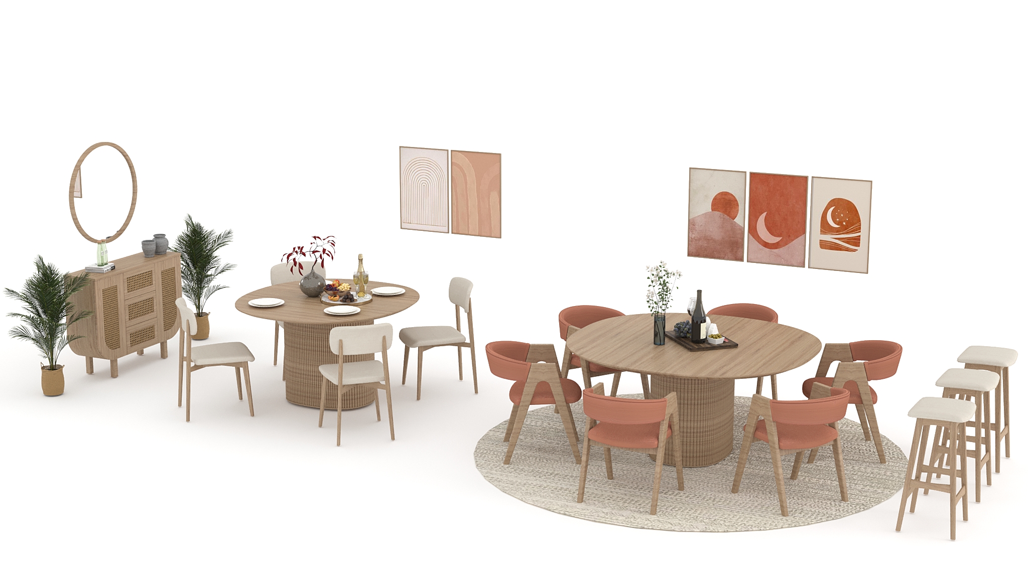 Japandi virtual staging style
